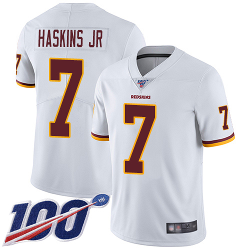 Washington Redskins Limited White Men Dwayne Haskins Road Jersey NFL Football #7 100th Season->women nfl jersey->Women Jersey